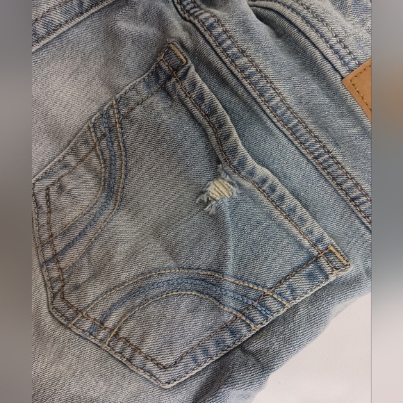 2/$30 Women's Light Blue Wash Denim Shorts Low Rise Booty Shorts Grunge (#1,369) - Picture 5 of 7